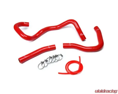 HPS Red Reinforced Silicone Radiator Hose Kit Coolant for Mitsubishi 2008-2017 Lancer 2.0L 2.4L DE ES GTS - 57-1530-RED