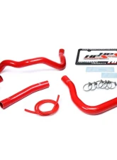 HPS Red Reinforced Silicone Radiator Hose Kit Coolant for Mitsubishi 2008-2017 Lancer 2.0L 2.4L DE ES GTS                                     - 57-1530-RED - Image 2