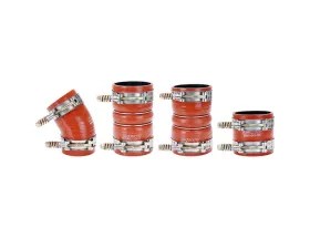 HPS High Temp Reinforced Silicone Intercooler Turbo Hose Boots Kit with T Bolt Clamps Ford F250 Superduty 2005-2007