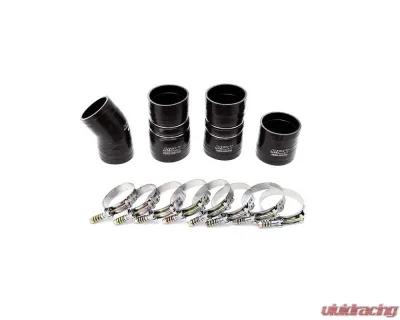 HPS Performance Products Black Ultra High Temp Silicone Intercooler Hose Boots Kit for Ford F250 2005-2007 - 57-1537-BLK
