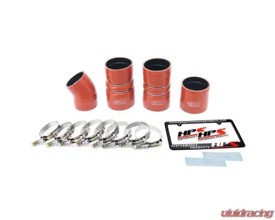 HPS Performance Products High Temp Silicone Intercooler Turbo Hose Boots Kit for Ford 03-04 F250 F350 F450 PowerStroke 6.0L - 57-1538