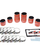 HPS Performance Products High Temp Silicone Intercooler Turbo Hose Boots Kit Orange for Ford 7.3L PowerStroke Diesel 1999-2003                                     - 57-1539 - Image 2