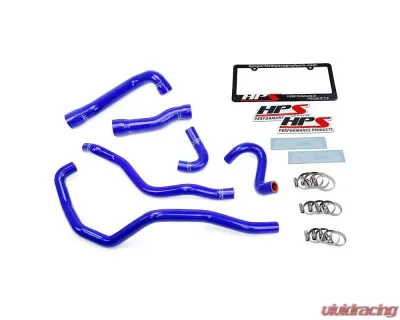 HPS Performance Products Blue Silicone Radiator & Heater Hose Kit for BMW E46 M3 2001-2006 - 57-1543-BLUE