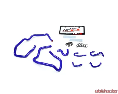 HPS Reinforced Blue Silicone Heater Hose Kit Coolant for Toyota 10-14 FJ Cruiser 4.0L V6 - 57-1547-BLUE