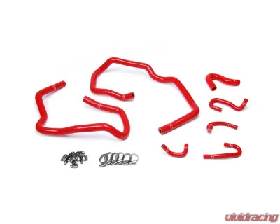 HPS Reinforced Red Silicone Heater Hose Kit Coolant for Toyota 10-14 FJ Cruiser 4.0L V6 - 57-1547-RED