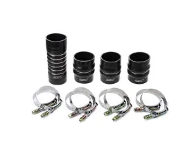 HPS Black High Temp Aramid Reinforced Silicone Intercooler Hose Boots Kit Dodge Ram Pickup 5.9L Cummins Diesel 2003-2007