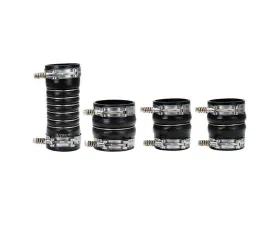 HPS Black High Temp Aramid Reinforced Silicone Intercooler Hose Boots Kit Dodge Ram 2500/3500 Pickup 6.7L Cummins Diesel 2007-2009