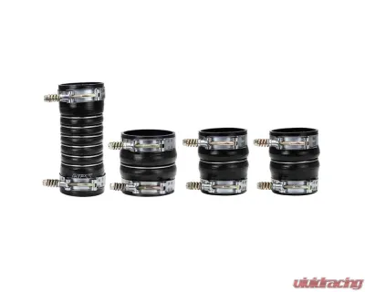HPS Black High Temp Aramid Reinforced Silicone Intercooler Hose Boots Kit Dodge Ram 2500/3500 Pickup 6.7L Cummins Diesel 2007-2009 - 57-1569-BLK