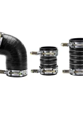 HPS High Temperature Aramid Reinforced Silicone Intercooler Hose Boots Kit Chevrolet | GMC 6.6L Duramax 2006-2010                                     - 57-1573-BLK - Image 3