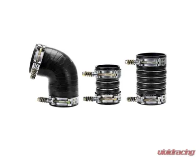 HPS High Temperature Aramid Reinforced Silicone Intercooler Hose Boots Kit Chevrolet | GMC 6.6L Duramax 2006-2010 - 57-1573-BLK