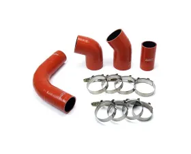 HPS High Temp Aramid Reinforced Silicone Intercooler Turbo Hose Boots Kit with T Bolt Clamps Chevy Silverado 2500 HD 2002-2004