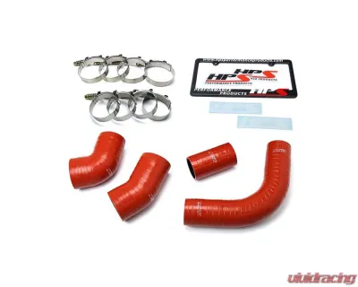 HPS Performance Products High Temp Aramid Reinforced Silicone Intercooler Hose Kit for 2002-2004 Chevy Silverado 2500 HD & GMC Sierra 3500 6.6L Duramax LB7 - 57-1575
