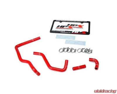 HPS Performance Products Red Silicone Heater Hose Kit for 1984-1988 Toyota 22RE Non Turbo EFI - 57-1587-RED