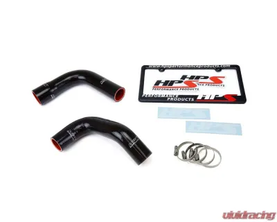 HPS Black Silicone OEM Replacement Radiator Coolant Hose Kit Jeep CJ7 1976-1986 - 57-1588-BLK