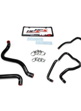 HPS Black Reinforced Silicone Radiator + Heater Hose Kit for Jeep 03-06 Wrangler TJ SE 2.4L 4Cyl Left Hand Drive                                     - 57-1589-BLK - Image 2