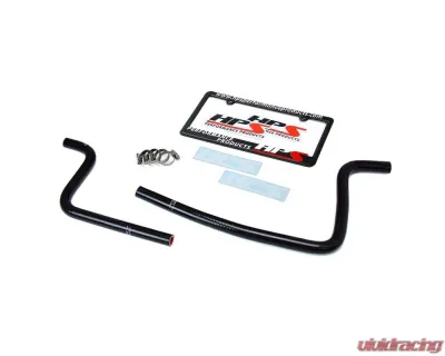 HPS Performance Products Silicone Heater Hose Kit for Jeep 97-02 Wrangler TJ 2.5L Black - 57-1590-BLK