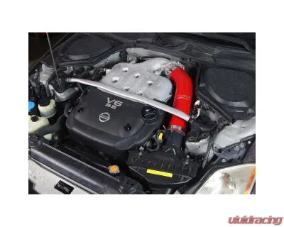 HPS Red Reinforced Silicone Post MAF Air Intake Hose Kit for Nissan 03-06 350Z 3.5L V6 - 57-1591-RED