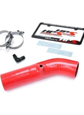 HPS Red Reinforced Silicone Post MAF Air Intake Hose Kit for Nissan 03-06 350Z 3.5L V6                                     - 57-1591-RED - Image 4