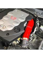 HPS Performance Products Red Silicone Air Intake Hose Post MAF for Infiniti G35 2003-2007                                     - 57-1592-RED - Image 3