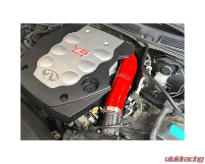 HPS Performance Products Red Silicone Air Intake Hose Post MAF for Infiniti G35 2003-2007 - 57-1592-RED