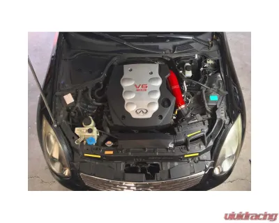 HPS Performance Products Red Silicone Air Intake Hose Post MAF for Infiniti G35 2003-2007 - 57-1592-RED