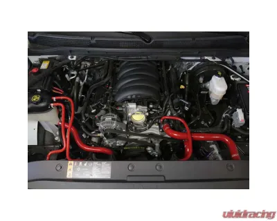 HPS Performance Products Red Silicone Radiator Coolant Hose Kit for 2014-2017 Chevy Silverado & Cadillac Escalade ESV - 57-1594R-RED
