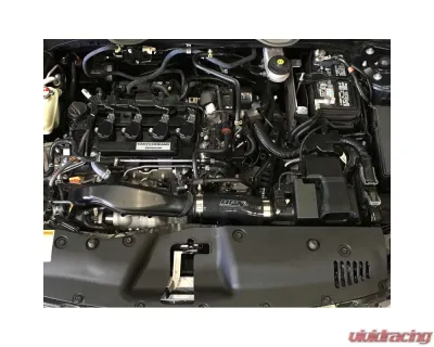 HPS Performance Products Black Silicone Air Intake Hose Post MAF Tube for Honda Civic 2016-2019 - 57-1595-BLK