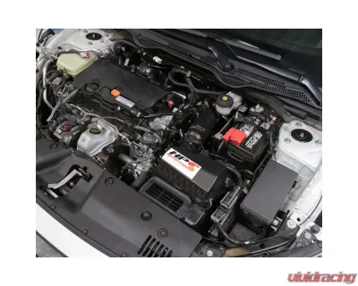 HPS Performance Products Black Silicone Post MAF Air Intake Hose Kit for 2016-2024 Honda Civic 2.0L Non Turbo - 57-1596-BLK