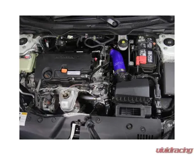 HPS Performance Products Blue Silicone Post MAF Air Intake Hose Kit for 2016-2024 Honda Civic 2.0L Non Turbo - 57-1596-BLUE