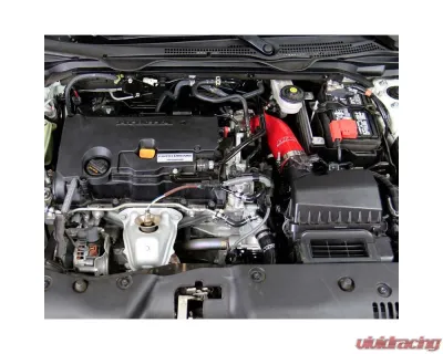 HPS Performance Products Red Silicone Post MAF Air Intake Hose Kit for 2016-2019 Honda Civic 2.0L Non Turbo - 57-1596-RED