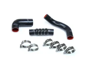 HPS Black OEM Replacement Silicone Intercooler Turbo Hose Kit Honda Civic 2016-2019