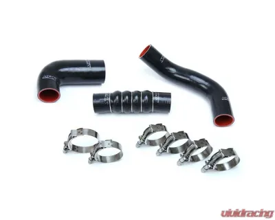 HPS Black OEM Replacement Silicone Intercooler Turbo Hose Kit Honda Civic 2016-2019 - 57-1599-BLK