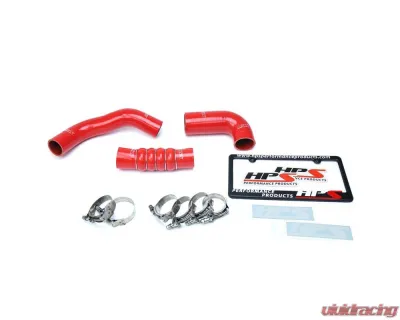 HPS Performance Products Red Silicone Intercooler Turbo Hose Kit for Honda Civic 2016-2019 - 57-1599-RED