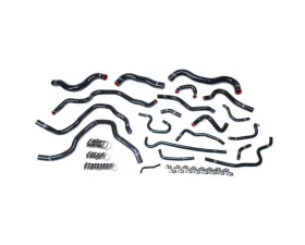 HPS Black Reinforced Silicone Radiator Heater Coolant Hose Kit for Honda 16-19 Civic 2.0L Non Turbo