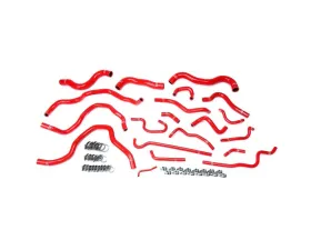 HPS Red Reinforced Silicone Radiator Heater Coolant Hose Kit for Honda 16-19 Civic 2.0L Non Turbo