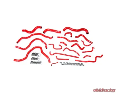 HPS Red Reinforced Silicone Radiator Heater Coolant Hose Kit for Honda 16-19 Civic 2.0L Non Turbo - 57-1607-RED