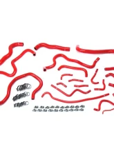 HPS Performance Products Red Silicone Radiator and Heater Hose Kit for Honda Civic 2016-2019                                     - 57-1608-RED - Image 2