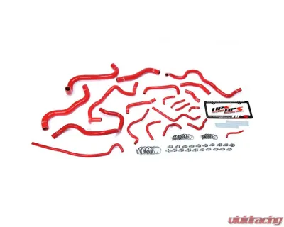 HPS Performance Products Red Silicone Radiator and Heater Hose Kit for Honda Civic 2016-2019 - 57-1608-RED