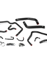HPS Reinforced Black Silicone Radiator + Heater Hose Kit Coolant for Toyota 10-14 FJ Cruiser 4.0L V6                                     - 57-1611-BLK - Image 2