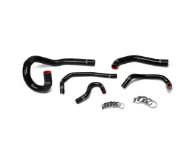HPS Black Reinforced Silicone Radiator + Heater Hose Kit Coolant for Toyota 86-92 Supra MK3 Turbo & NA 7MGE / 7MGTE Left Hand Drive