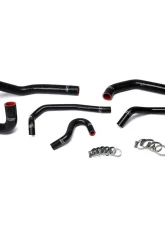 HPS Black Reinforced Silicone Radiator + Heater Hose Kit Coolant for Toyota 86-92 Supra MK3 Turbo & NA 7MGE / 7MGTE Left Hand Drive                                     - 57-1612-BLK - Image 2