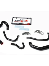 HPS Black Reinforced Silicone Radiator + Heater Hose Kit Coolant for Toyota 86-92 Supra MK3 Turbo & NA 7MGE / 7MGTE Left Hand Drive                                     - 57-1612-BLK - Image 2