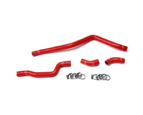 HPS Red Reinforced Silicone Radiator Hose 4pcs Complete Kit for Yamaha 01-05 YFM660 Raptor