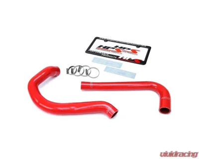 HPS Performance Products Red Silicone Radiator Hose Kit for Jeep 87-95 Wrangler YJ 2.5L - 57-1627-RED