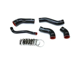HPS Black Reinforced Silicone Intercooler Hose Kit for Hyundai 13-17 Veloster 1.6L Turbo