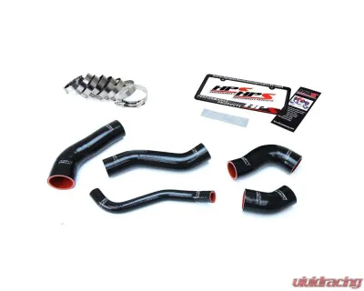 HPS Black Reinforced Silicone Intercooler Hose Kit for Hyundai 13-17 Veloster 1.6L Turbo - 57-1629-BLK