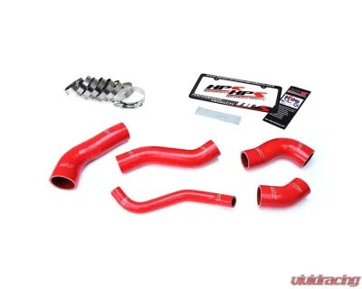 HPS Performance Products Red Silicone Intercooler Hose Kit for 2013-2017 Hyundai Veloster 1.6L Turbo - 57-1629-RED