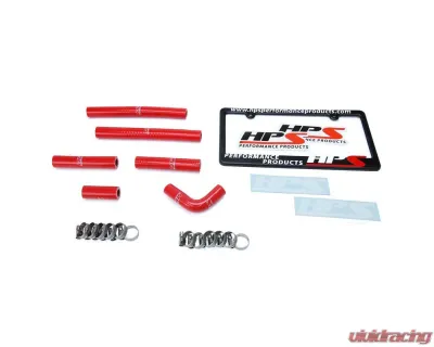 HPS Red Silicone OEM Replacement Rear Heater Coolant Hose Kit Lexus LX450 FJ80 1996-1997 - 57-1638-RED