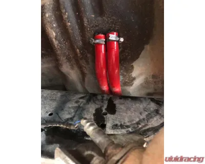 HPS Red Silicone OEM Replacement Rear Heater Coolant Hose Kit Lexus LX450 FJ80 1996-1997 - 57-1638-RED