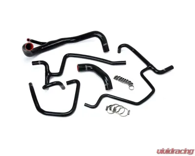 HPS Black Reinforced Silicone Radiator + Heater Hose Kit Coolant for Dodge 11-18 Charger 5.7L V8 Pursuit - 57-1646-BLK